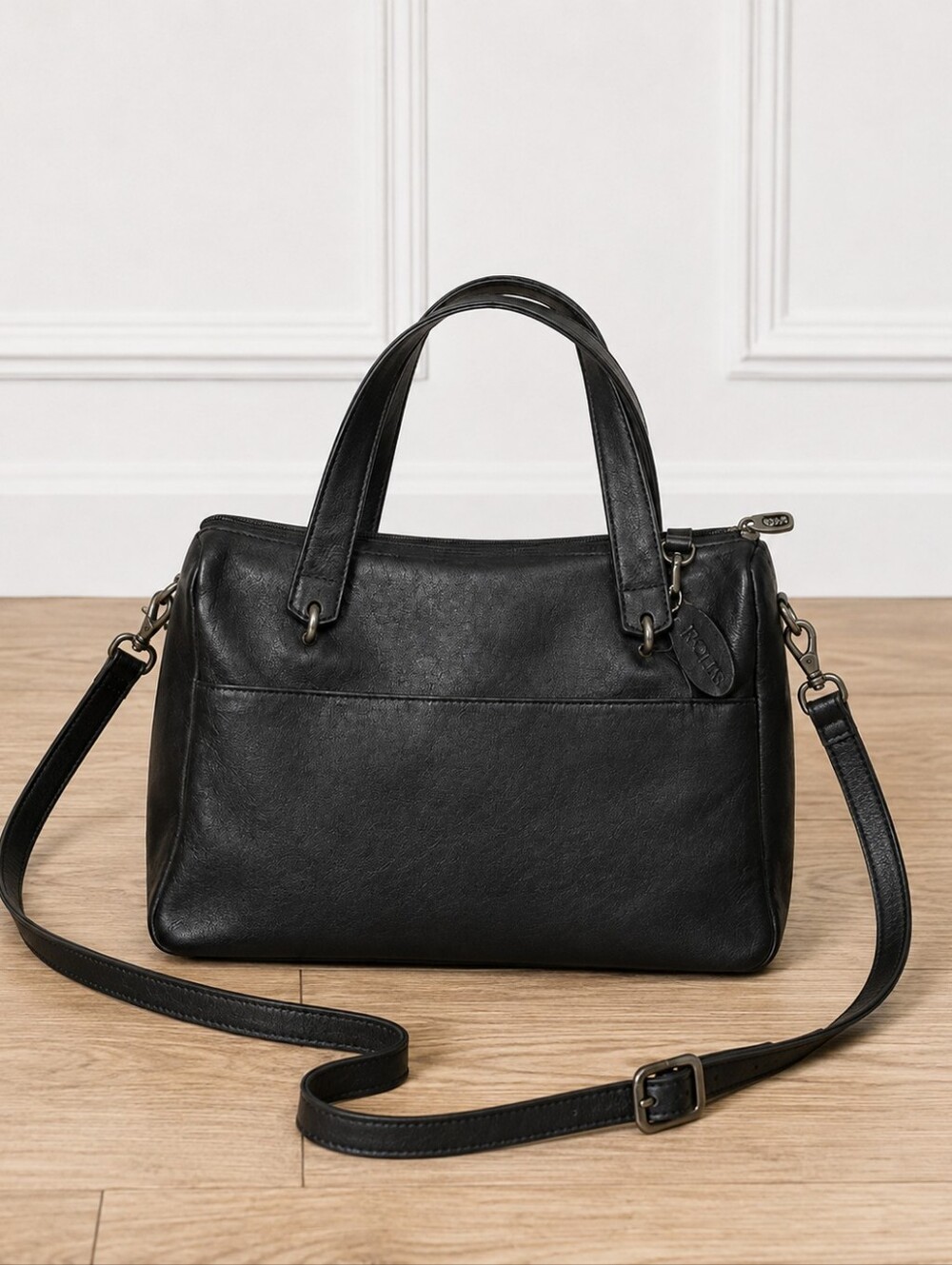 ROLFS Black Leather Crossbody/Handbag. Great Condition.